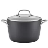 KitchenAid® Hard-Anodized Induction 8-qt. Stockpot With Lid 2 KitchenAid® Hard-Anodized Induction 8-qt. Stockpot With Lid -Home-Kitchen 4618430