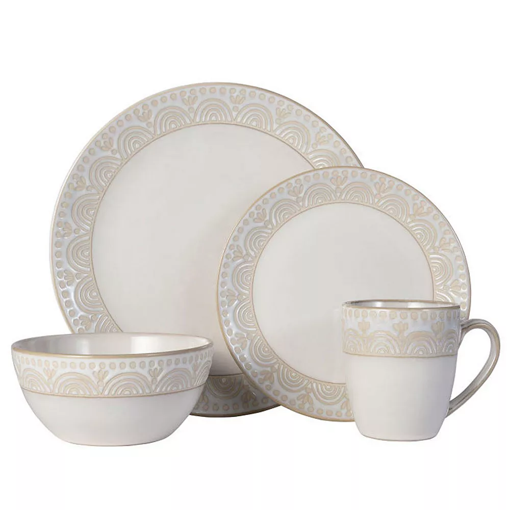 Pfaltzgraff Amelia Cream 16-pc. Dinnerware Set 3 Pfaltzgraff Amelia Cream 16-pc. Dinnerware Set