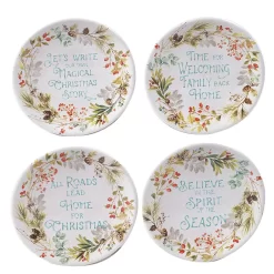 Certified International Christmas Story 4-pc. Canape Plate Set