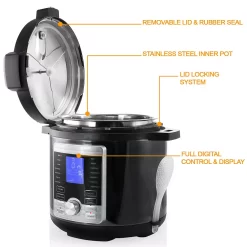 MegaChef 6-qt. Stainless Steel Digital Pressure Cooker -Home-Kitchen 4654567 ALT4