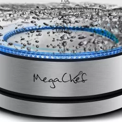 MegaChef 1.8-Liter Cordless Glass & Stainless Steel Electric Tea Infuser Kettle 10 MegaChef 1.8-Liter Cordless Glass & Stainless Steel Electric Tea Infuser Kettle -Home-Kitchen 4654629 ALT2