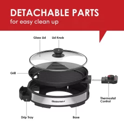 Elite 12-in. Deluxe Indoor Grill 13 Elite 12-in. Deluxe Indoor Grill -Home-Kitchen 4658185 ALT5