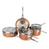 Gotham Steel StackMaster 10-pc. Aluminum Ultra-Nonstick Cookware Set -Home-Kitchen 4791083