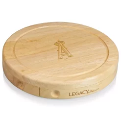 Picnic Time Los Angeles Angels Of Anaheim Brie Cheese Cutting Board & Tools Set -Home-Kitchen 4843932 ALT