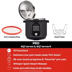 Instant Pot Pro 6-qt. Multi-Use Pressure Cooker 13 Instant Pot Pro 6-qt. Multi-Use Pressure Cooker -Home-Kitchen 4921013 ALT6