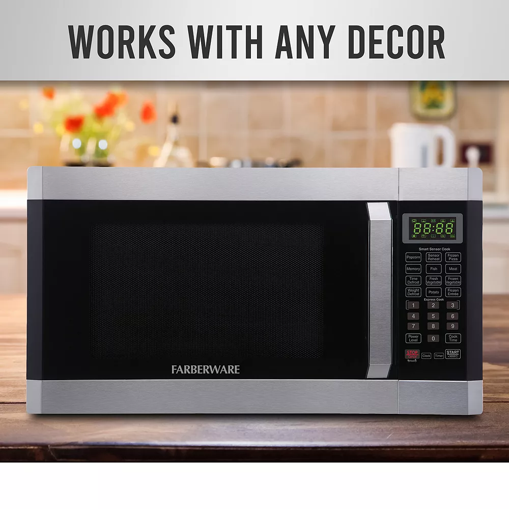 Farberware® 1100-Watt Microwave Oven With Smart Sensor Cooking 4 Farberware® 1100-Watt Microwave Oven With Smart Sensor Cooking - Image 2