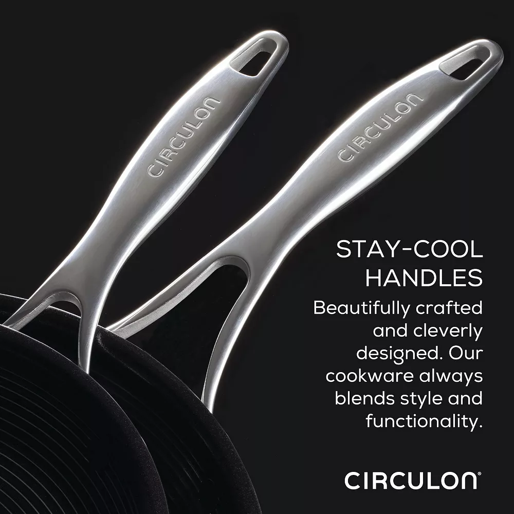 Circulon® SteelShield C-Series 2-pc. Tri-Ply Clad Nonstick Frypan Set 6 Circulon® SteelShield C-Series 2-pc. Tri-Ply Clad Nonstick Frypan Set - Image 4