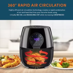 Elite Gourmet 5.3-qt. Digital Air Fryer 12 Elite Gourmet 5.3-qt. Digital Air Fryer -Home-Kitchen 4979201 ALT4