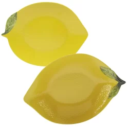 Certified International Lemon Zest 3D Melamine Serving Set