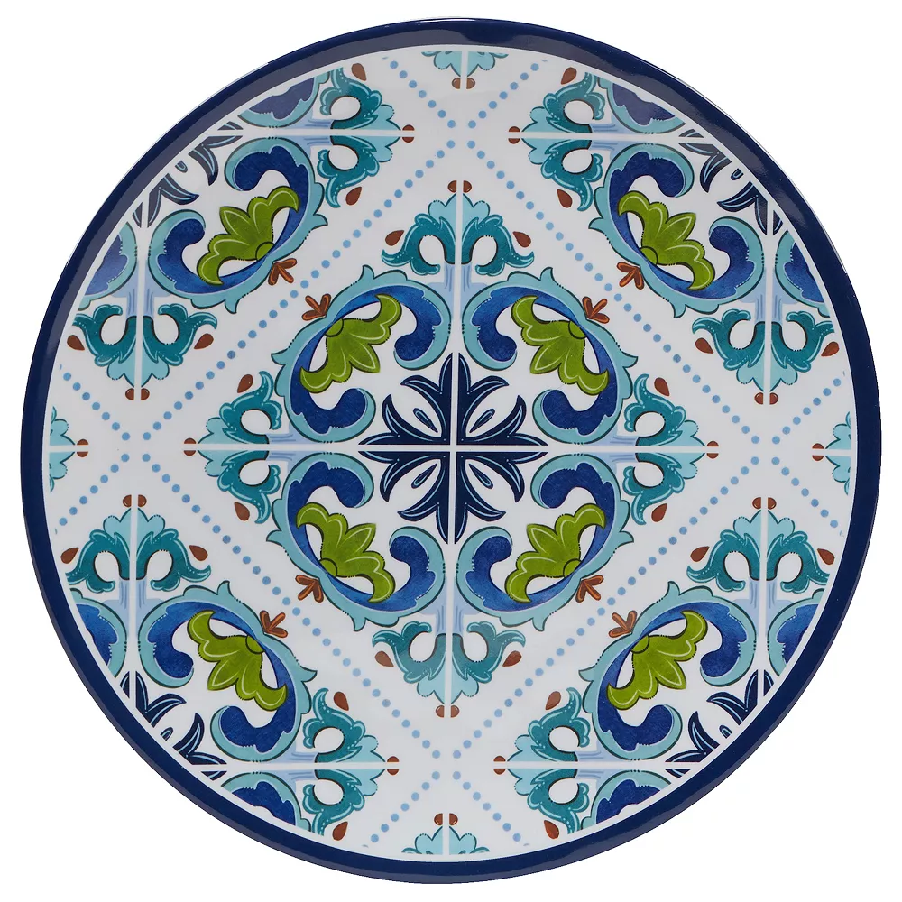 Certified International Mosaic 6-pc. Melamine Dinner Plate Set 4 Certified International Mosaic 6-pc. Melamine Dinner Plate Set - Image 2