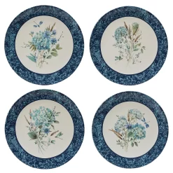 Certified International Bohemian Blue 4-pc. Dinner Plate Set