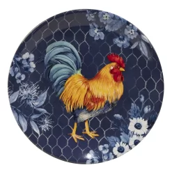 Certified International Indigo Rooster 4-pc. Salad Plate Set 8 Certified International Indigo Rooster 4-pc. Salad Plate Set -Home-Kitchen 4987915 ALT3