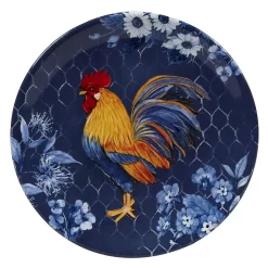 Certified International Indigo Rooster 4-pc. Salad Plate Set 9 Certified International Indigo Rooster 4-pc. Salad Plate Set -Home-Kitchen 4987915 ALT4