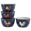 Certified International Indigo Rooster 4-pc. Ice Cream Bowl Set 2 Certified International Indigo Rooster 4-pc. Ice Cream Bowl Set -Home-Kitchen 4987918