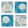Certified International Playa Shells 4-pc. Canape Plate Set -Home-Kitchen 4988035