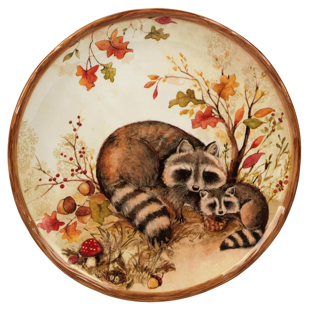 Certified International Pine Forest 4-pc. Dessert Plate Set 4 Certified International Pine Forest 4-pc. Dessert Plate Set - Image 2