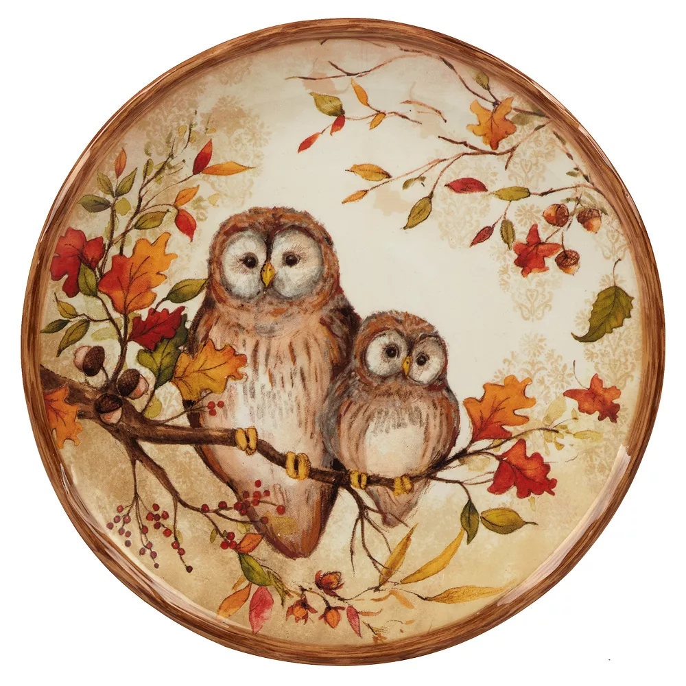 Certified International Pine Forest 4-pc. Dessert Plate Set 7 Certified International Pine Forest 4-pc. Dessert Plate Set - Image 5