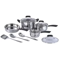 Sunpentown HK-1111 11pc Stainless Steel Cookware Set