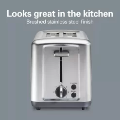 Hamilton Beach 2-Slice Brushed Stainless Steel Toaster 13 Hamilton Beach 2-Slice Brushed Stainless Steel Toaster -Home-Kitchen 5046305 ALT91