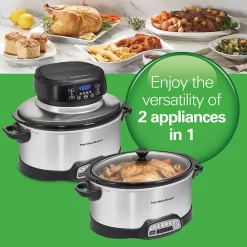 Hamilton Beach 2-in-1 6-qt. Air Fry Slow Cooker 10 Hamilton Beach 2-in-1 6-qt. Air Fry Slow Cooker -Home-Kitchen 5046610 ALT2