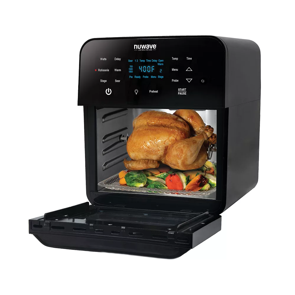 NuWave Brio 15.5-qt. Air Fryer Oven With Rotisserie As Seen On TV 5 NuWave Brio 15.5-qt. Air Fryer Oven With Rotisserie As Seen On TV - Image 3