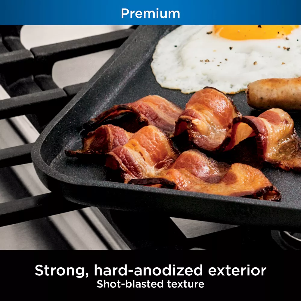Ninja Foodi NeverStick Premium Hard-Anodized 11-in. Square Griddle 7 Ninja Foodi NeverStick Premium Hard-Anodized 11-in. Square Griddle - Image 5