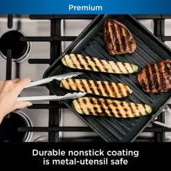 Ninja Foodi NeverStick Premium Hard-Anodized 11-in. Square Grill Pan -Home-Kitchen 5116830 ALT2