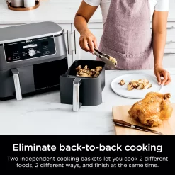 Ninja Foodi 10 Qt. XL Dualzone 2-Basket Air Fryer With 6 Functions -Home-Kitchen 5158635 ALT5