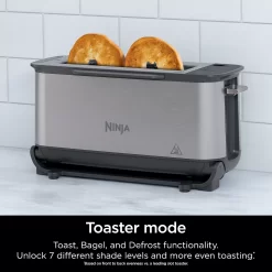Ninja Foodi 2-in-1 Flip Toaster & Compact Toaster Oven -Home-Kitchen 5158648 ALT4