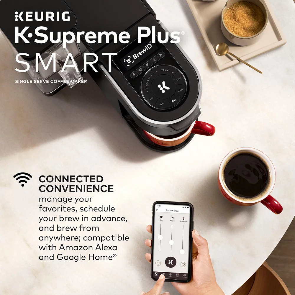 Keurig® K-Supreme™ Plus SMART Single-Serve Coffee Maker With WiFi Compatibility And 5 Brew Sizes – Black 8 Keurig® K-Supreme™ Plus SMART Single-Serve Coffee Maker With WiFi Compatibility And 5 Brew Sizes – Black - Image 6