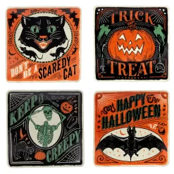 Certified International Scaredy Cat 4-pc. Dessert Plate Set
