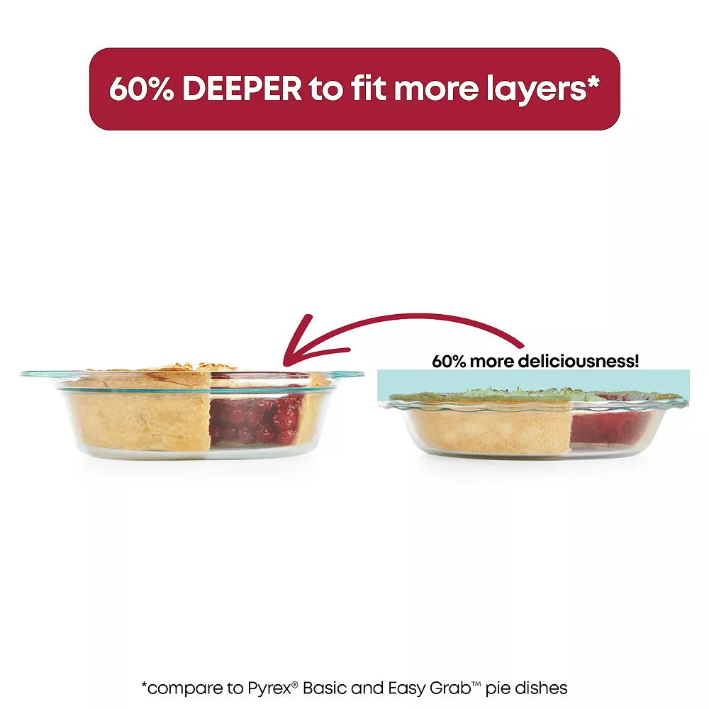 Pyrex 9.5-in. Deep Glass Baking Dish 5 Pyrex 9.5-in. Deep Glass Baking Dish - Image 3