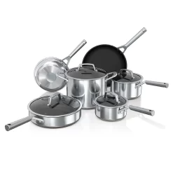 Ninja Foodi NeverStick Stainless Steel 10-pc. Cookware Set