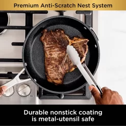 Ninja Foodi NeverStick Premium Anti-Scratch Nest System 10-pc. Cookware Set -Home-Kitchen 5207436 ALT5