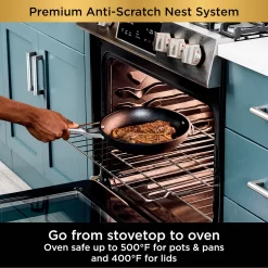 Ninja Foodi NeverStick Premium Anti-Scratch Nest System 10-pc. Cookware Set -Home-Kitchen 5207436 ALT6