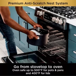 Ninja Foodi NeverStick Premium Anti-Scratch Nest System 8-qt. Stock Pot With Glass Lid 12 Ninja Foodi NeverStick Premium Anti-Scratch Nest System 8-qt. Stock Pot With Glass Lid -Home-Kitchen 5207441 ALT4