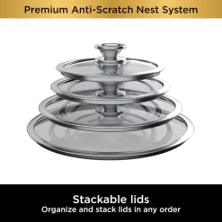 Ninja Foodi NeverStick Premium Anti-Scratch Nest System 8-qt. Stock Pot With Glass Lid 13 Ninja Foodi NeverStick Premium Anti-Scratch Nest System 8-qt. Stock Pot With Glass Lid -Home-Kitchen 5207441 ALT5