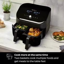 Instant Pot Vortex Plus Black Dual-Basket 8-in-1 Air Fryer With ClearCook -Home-Kitchen 5267327 ALT4