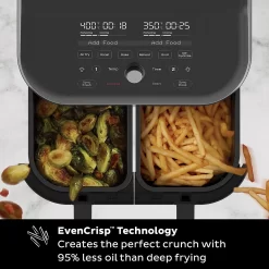 Instant Pot Vortex Plus Black Dual-Basket 8-in-1 Air Fryer With ClearCook -Home-Kitchen 5267327 ALT5