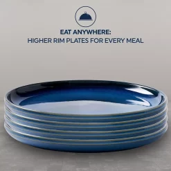 Corelle 4-pc. Reactive Glaze Stoneware Dinner Plate Set -Home-Kitchen 5273408 ALT4