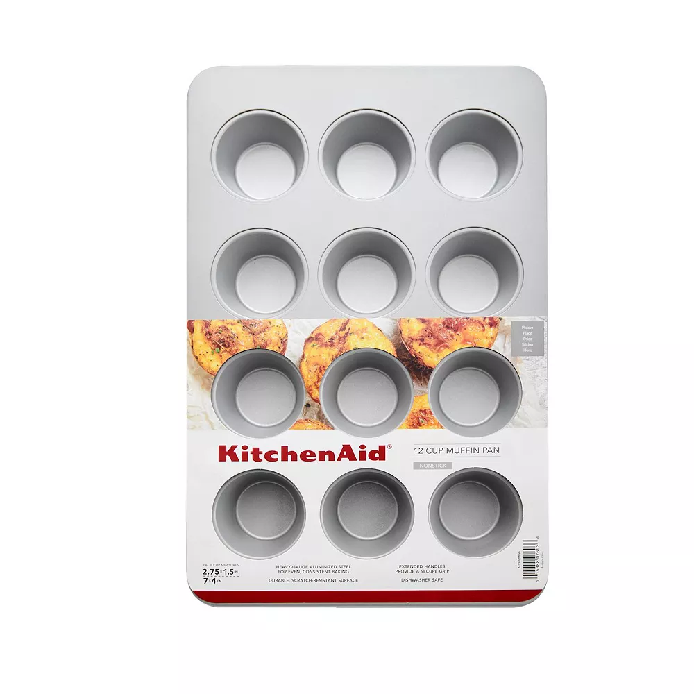 KitchenAid KE958OSNSA Nonstick Aluminized Steel 12-Cup Muffin Pan 3 KitchenAid KE958OSNSA Nonstick Aluminized Steel 12-Cup Muffin Pan
