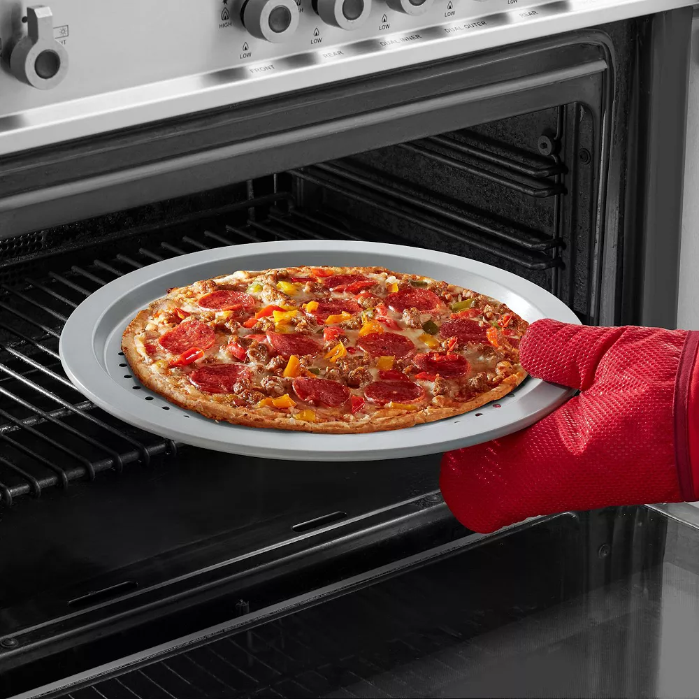 KitchenAid KE973OSNSA Nonstick Aluminized Steel 14-in. Pizza Crisper 4 KitchenAid KE973OSNSA Nonstick Aluminized Steel 14-in. Pizza Crisper - Image 2