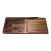 Kalmar Home 364 End Grain Inlay Wooden Cheeseboard With Acacia Wood Knife, Brown 2 Kalmar Home 364 End Grain Inlay Wooden Cheeseboard With Acacia Wood Knife, Brown -Home-Kitchen 5377708
