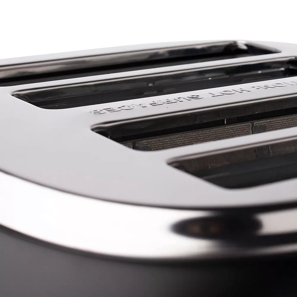 Haden Heritage 4 Slice Wide Slot Stainless Steel Toaster With Tray, Black/Copper 4 Haden Heritage 4 Slice Wide Slot Stainless Steel Toaster With Tray, Black/Copper - Image 2