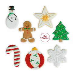 Fat Daddio's Aluminum Holiday Cookie And Baking Sheet Set With 7 Cutter Shapes -Home-Kitchen 5420079 ALT