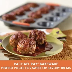 Rachael Ray® Yum-o! Bakeware Oven Lovin' Nonstick Muffin And Cupcake Pan, 12-Cup -Home-Kitchen 544424 ALT2
