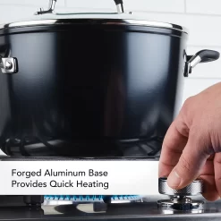 KitchenAid® 8-qt. Hard-Anodized Nonstick Stockpot With Lid -Home-Kitchen 5496776 ALT2