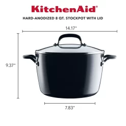 KitchenAid® 8-qt. Hard-Anodized Nonstick Stockpot With Lid -Home-Kitchen 5496776 ALT5