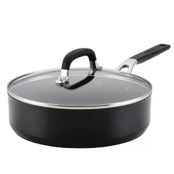 KitchenAid® Hard-Anodized Nonstick Deep Frying Sauté Pan With Lid, 3-Quart