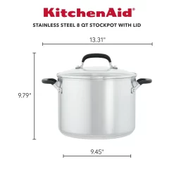 KitchenAid® 8-qt. Stainless Steel Stockpot With Measuring Marks -Home-Kitchen 5496781 ALT5